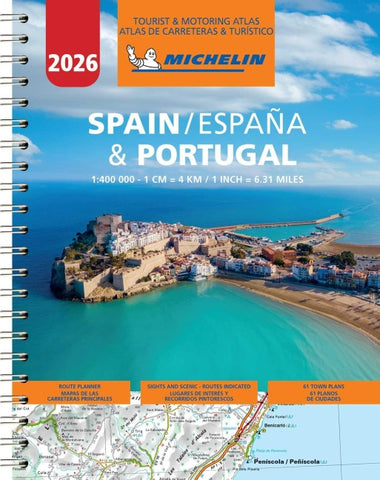 Michelin Straßenatlas Spanien & Portugal mit Spiralbindung