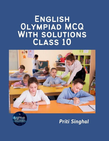 English Olympiad MCQ with solutions Class 10