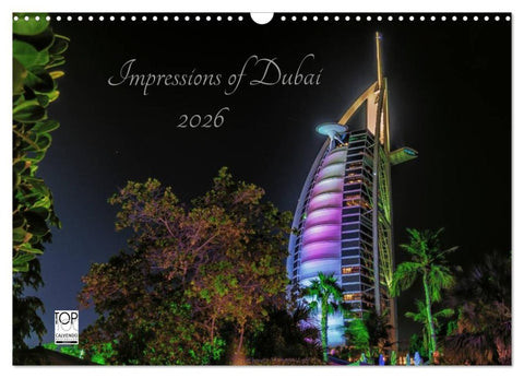 Impressions of Dubai 2026 (Wandkalender 2026 DIN A3 quer), CALVENDO Monatskalender