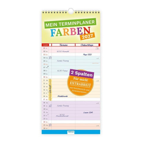 TRÖTSCH - Mein Terminplaner Farben 2027