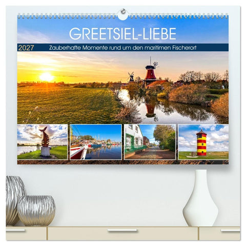 GREETSIEL-LIEBE (hochwertiger Premium Wandkalender 2027 DIN A2 quer), Kunstdruck in Hochglanz