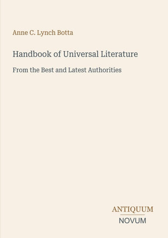 Handbook of Universal Literature