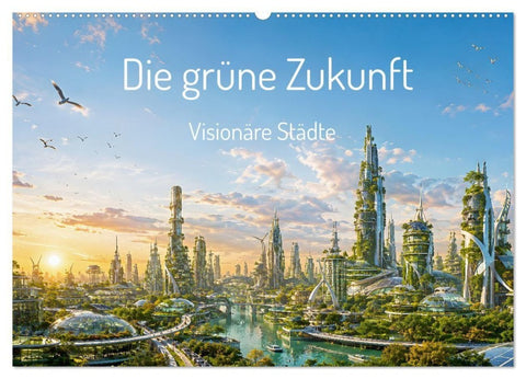 Die grüne Zukunft - Visionäre Städte (Wandkalender 2027 DIN A2 quer), CALVENDO Monatskalender
