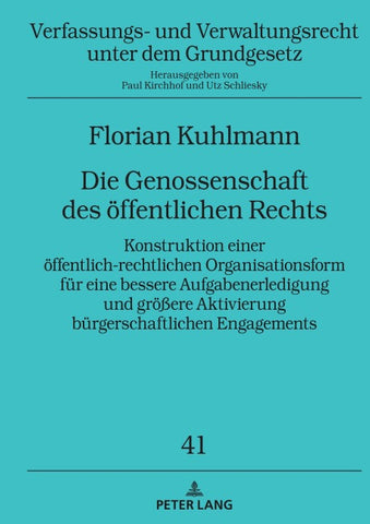 Die Genossenschaft des öffentlichen Rechts