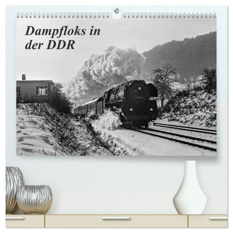 Dampfloks in der DDR (hochwertiger Premium Wandkalender 2026 DIN A2 quer), Kunstdruck in Hochglanz