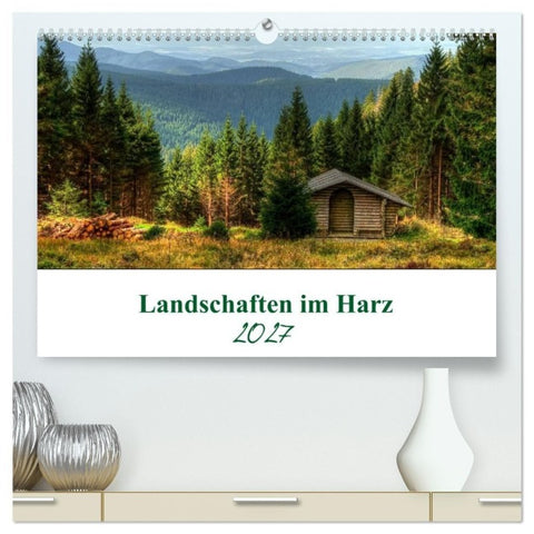 Landschaften im Harz (hochwertiger Premium Wandkalender 2027 DIN A2 quer), Kunstdruck in Hochglanz