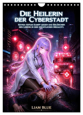 Die Heilerin der Cyberstadt (Wandkalender 2027 DIN A4 hoch), CALVENDO Monatskalender