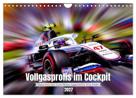 Vollgasprofis im Cockpit (Wandkalender 2027 DIN A4 quer), CALVENDO Monatskalender