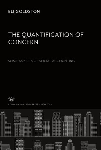 The Quantification of Concern some Aspects of Social Accounting