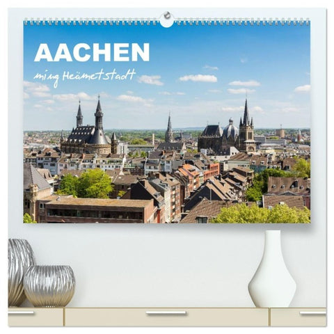 Aachen - ming Heämetstadt (hochwertiger Premium Wandkalender 2027 DIN A2 quer), Kunstdruck in Hochglanz