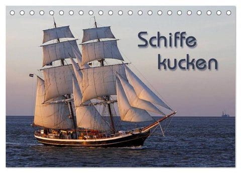 Schiffe kucken (Tischkalender 2027 DIN A5 quer), CALVENDO Monatskalender