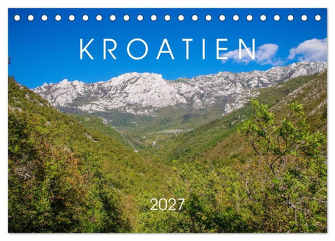 Kroatien 2027 (Tischkalender 2027 DIN A5 quer), CALVENDO Monatskalender