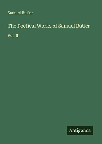 The Poetical Works of Samuel Butler