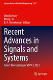Recent Advances in Signals and Systems