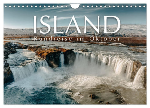 Island - Rundreise im Oktober (Wandkalender 2027 DIN A4 quer), CALVENDO Monatskalender