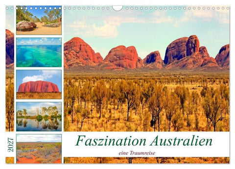 Faszination Australien - eine Traumreise (Wandkalender 2027 DIN A3 quer), CALVENDO Monatskalender