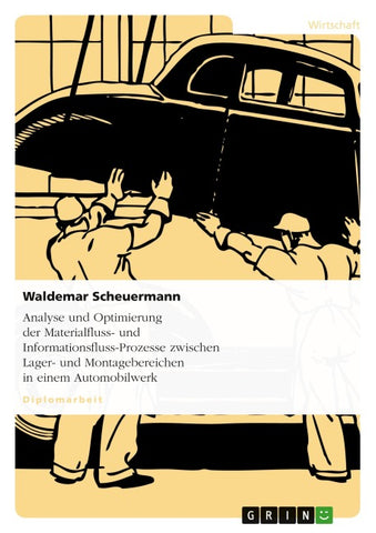 Analyse und Optimierung der Materialfluss- und Informationsfluss-Prozesse zwischen Lager- und Montagebereichen in einem Automobilwerk