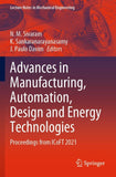 Advances in Manufacturing, Automation, Design and Energy Technologies