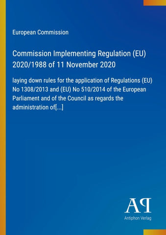 Commission Implementing Regulation (EU) 2020/1988 of 11 November 2020