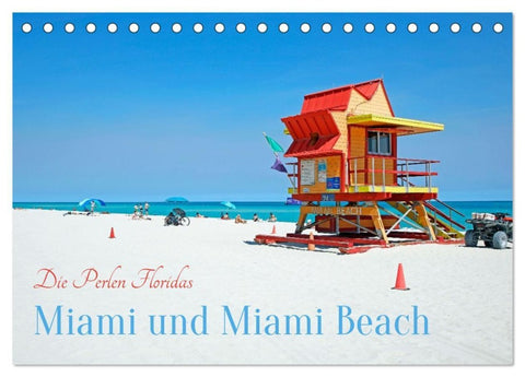 Miami und Miami Beach (Tischkalender 2027 DIN A5 quer), CALVENDO Monatskalender
