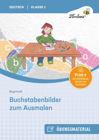 Buchstabenbilder zum Ausmalen