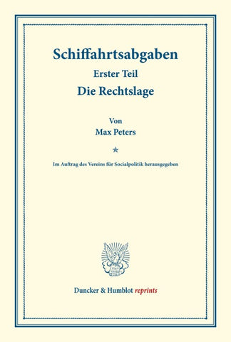 Schiffahrtsabgaben.