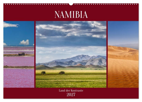 Namibia - Land der Kontraste (Wandkalender 2027 DIN A2 quer), CALVENDO Monatskalender