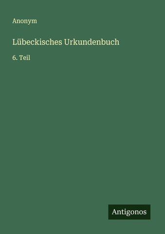 Lübeckisches Urkundenbuch
