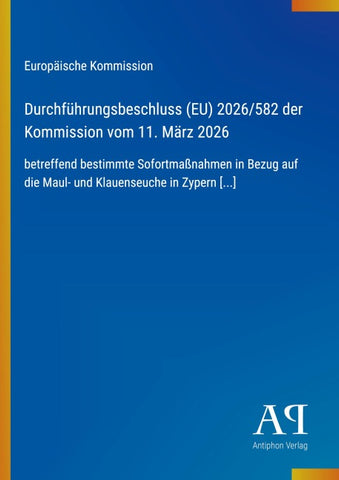 Durchführungsbeschluss (EU) 2026/582 der Kommission vom 11. März 2026