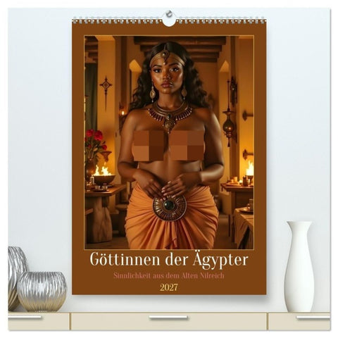 Göttinnen der Ägypter (hochwertiger Premium Wandkalender 2027 DIN A2 hoch), Kunstdruck in Hochglanz