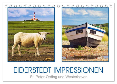 Eiderstedt Impressionen (Tischkalender 2027 DIN A5 quer), CALVENDO Monatskalender