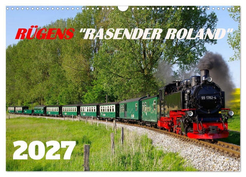 Rügens "rasender Roland" (Wandkalender 2027 DIN A3 quer), CALVENDO Monatskalender