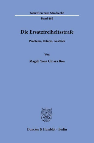 Die Ersatzfreiheitsstrafe