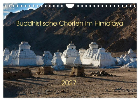 Buddhistische Chörten im Himalaya (Wandkalender 2027 DIN A4 quer), CALVENDO Monatskalender