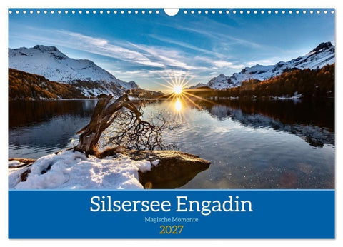 Silsersee Engadin (Wandkalender 2027 DIN A3 quer), CALVENDO Monatskalender