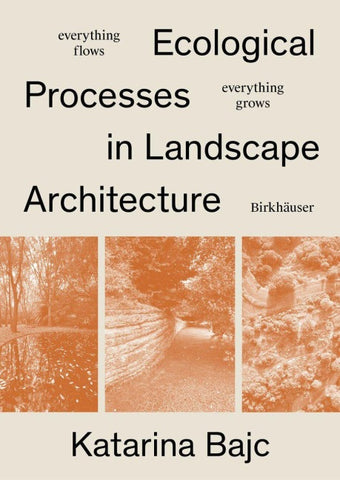 Ecological Processes in Landscape Architecture