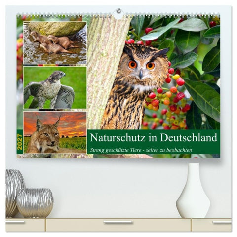 Naturschutz in Deutschland (hochwertiger Premium Wandkalender 2027 DIN A2 quer), Kunstdruck in Hochglanz