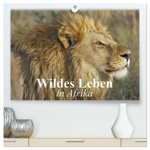 Wildes Leben in Afrika (hochwertiger Premium Wandkalender 2026 DIN A2 quer), Kunstdruck in Hochglanz