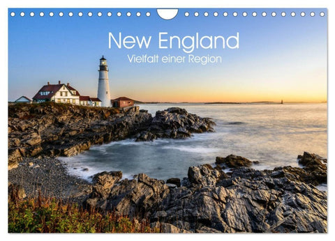 New England - Vielfalt einer Region (Wandkalender 2027 DIN A4 quer), CALVENDO Monatskalender