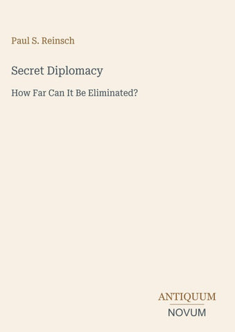 Secret Diplomacy
