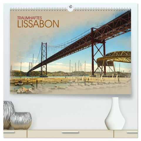 Traumhaftes Lissabon (hochwertiger Premium Wandkalender 2027 DIN A2 quer), Kunstdruck in Hochglanz