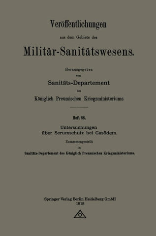 Untersuchungen über Serumschutz bei Gasödem