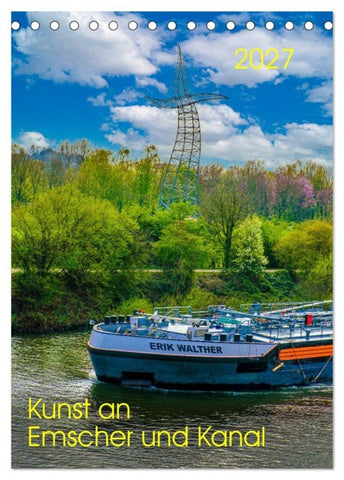 Kunst an Emscher und Kanal (Tischkalender 2027 DIN A5 hoch), CALVENDO Monatskalender