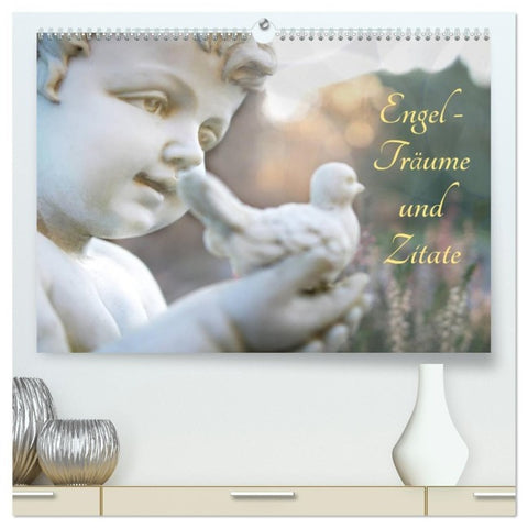 Engel - Träume und Zitate (hochwertiger Premium Wandkalender 2027 DIN A2 quer), Kunstdruck in Hochglanz