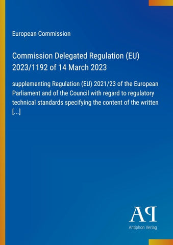 Commission Delegated Regulation (EU) 2023/1192 of 14 March 2023