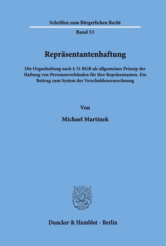 Repräsentantenhaftung.