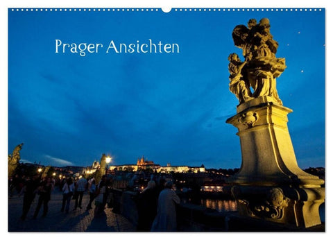 Prager Ansichten (Wandkalender 2027 DIN A2 quer), CALVENDO Monatskalender