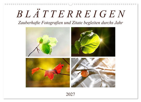 Blätterreigen (Wandkalender 2027 DIN A2 quer), CALVENDO Monatskalender