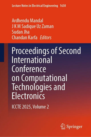 Proceedings of Second International Conference on Computational Technologies and Electronics