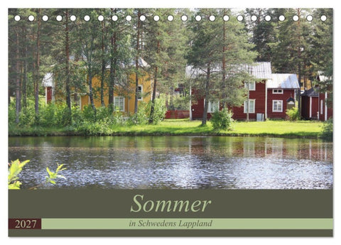 Sommer in Schwedens Lappland (Tischkalender 2027 DIN A5 quer), CALVENDO Monatskalender